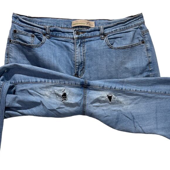 Denim Blue Jean Fabric Crafting Crafting Quilting Sewing Upcycle Plus Size 4lb - Picture 5 of 13